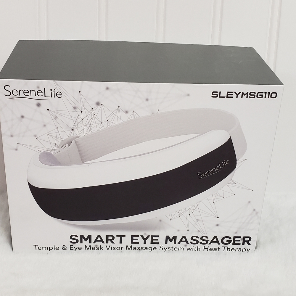 SereneLife SLEYMSG4110 Smart Eye Massager with Heat & Pressure Point Therapy